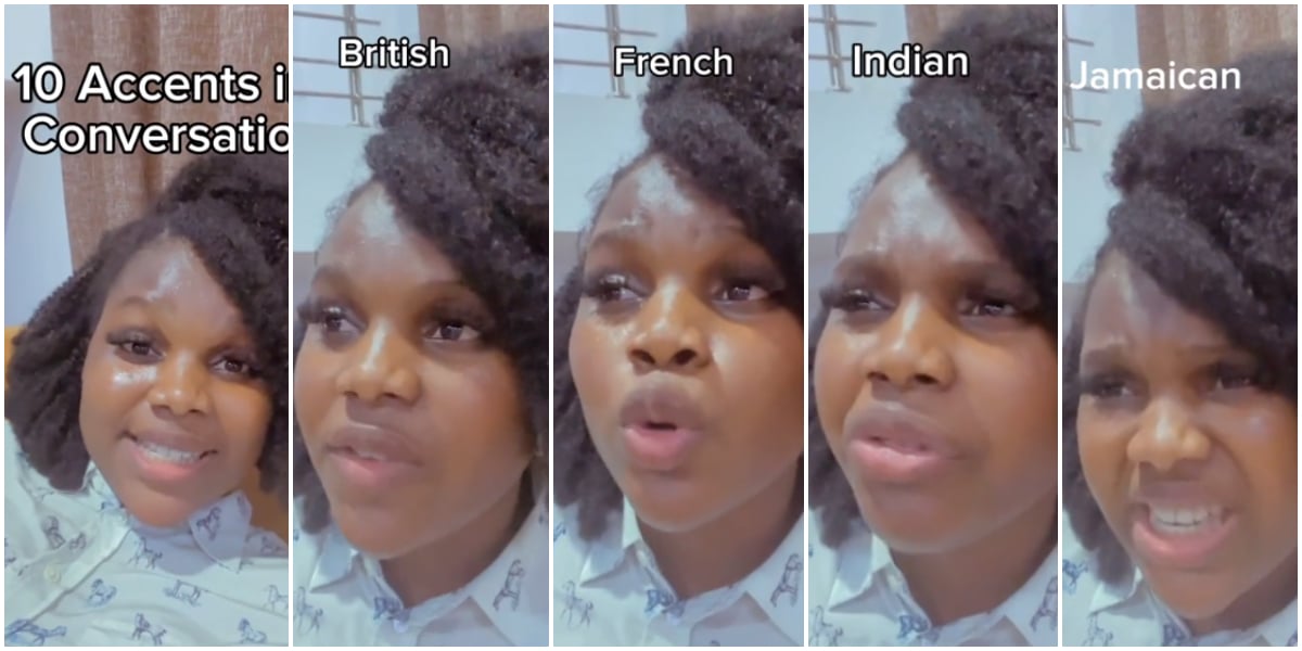 Lady causes buzz as she flawlessly shifts between 10 different accents in a single conversation