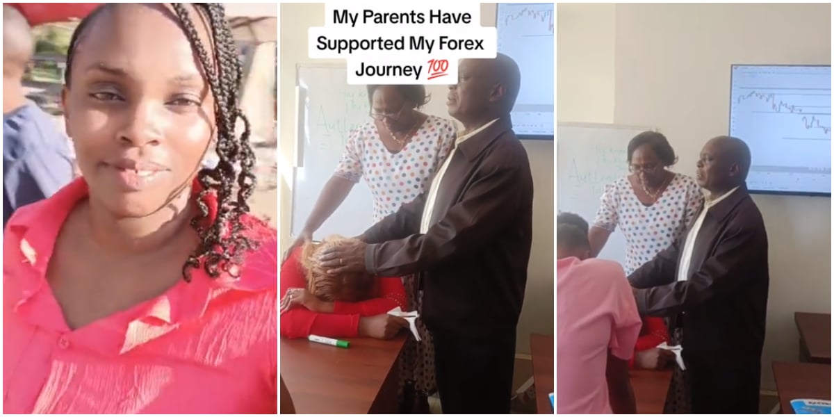 Parents cause buzz as they are spotted laying hands, praying for daughter doing Forex