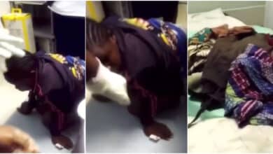 Lady nabbed at hospital for faking pregnancy for 9 months, collects millions from boyfriend under guise of medical bills