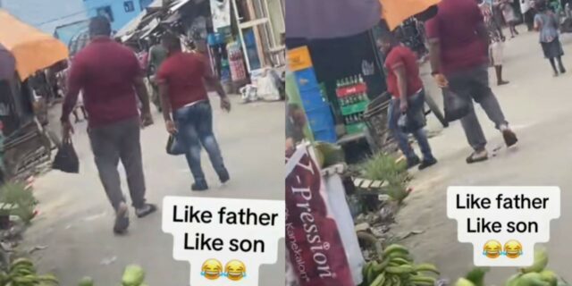 Father lookalike son