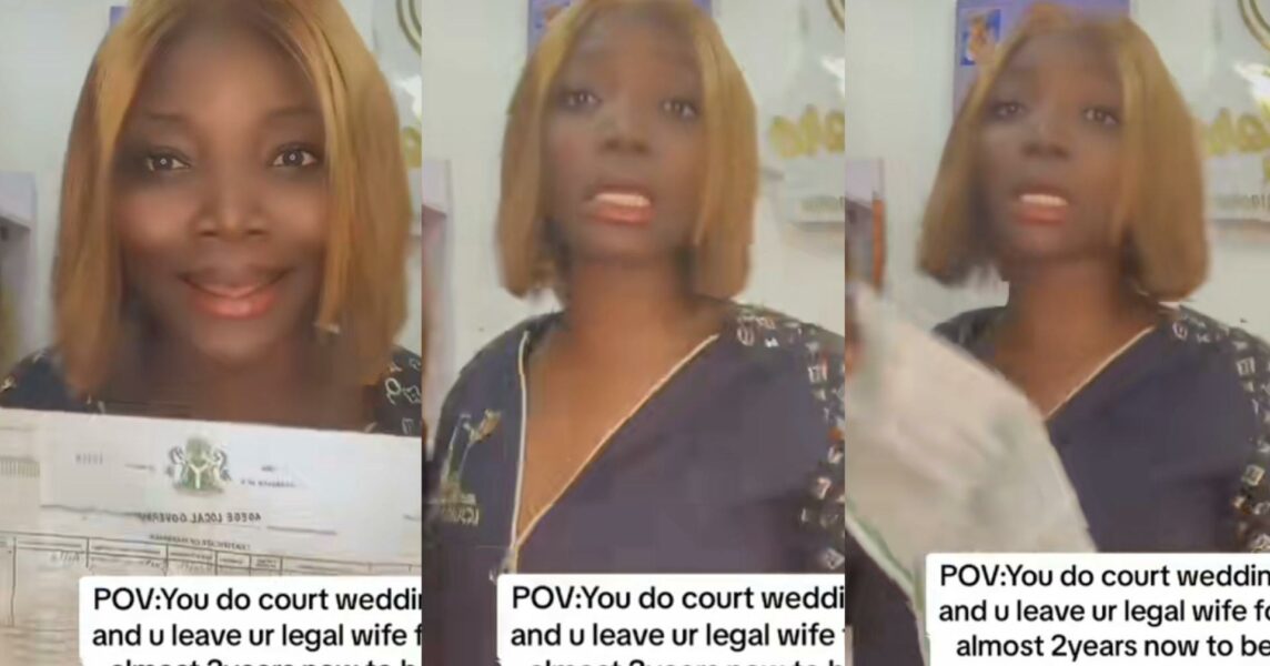 Lady husband court marriage side chick