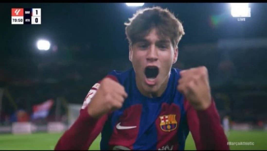 17-Year-Old Marc Guiu seals victory on debut for Barcelona, with his family overwhelmed