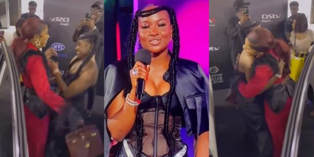 Mercy Eke Ilebaye BBNaija All Stars Hug