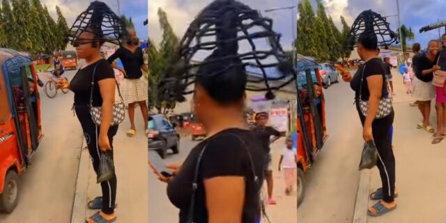 Lady Umbrella-like hairstyle