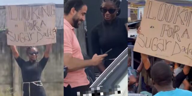 Lady Sugar Daddy Placard Men