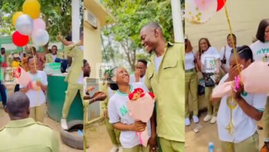 Youth corps member proposes girlfriend Abuja NYSC camp