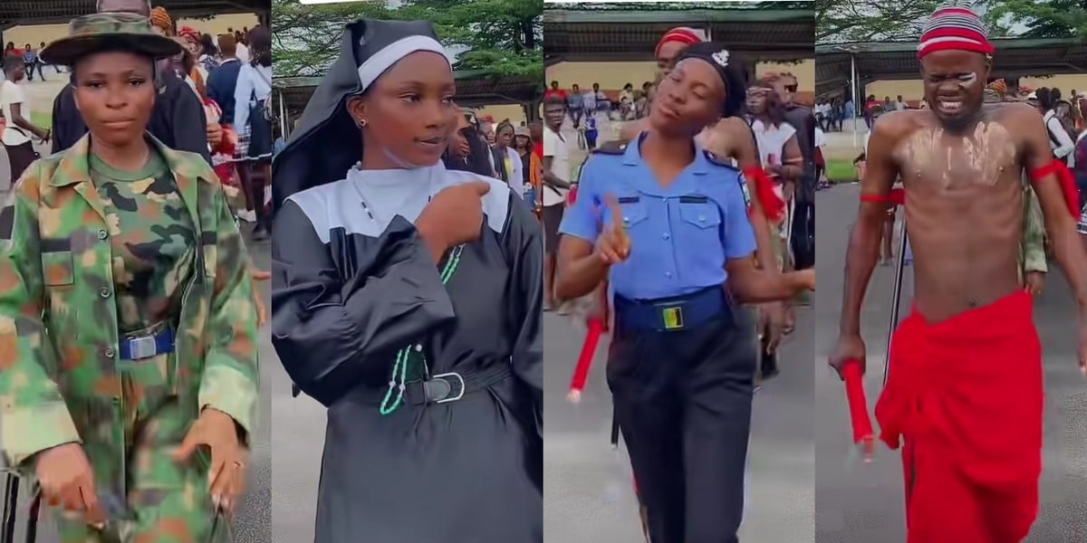 Final year students costume day