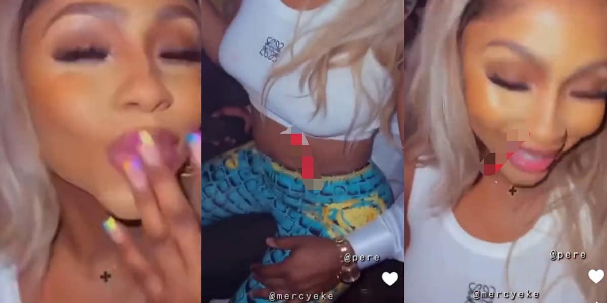 Mercy Eke twerks Pere lap party together unfollowing Instagram