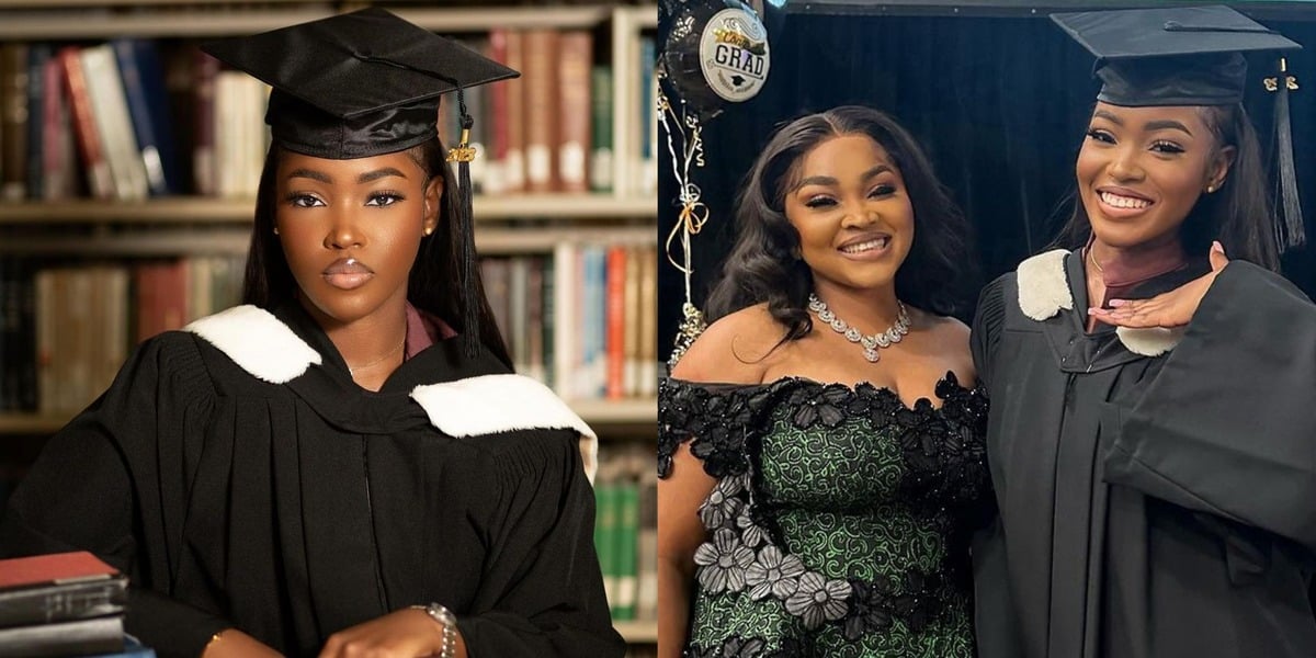 Mercy Aigbe daughter Michelle master's degree Canadian University