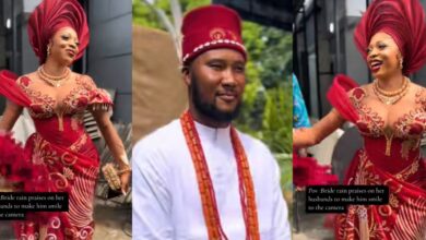 bride handsome partner slays traditional Igbo native attire