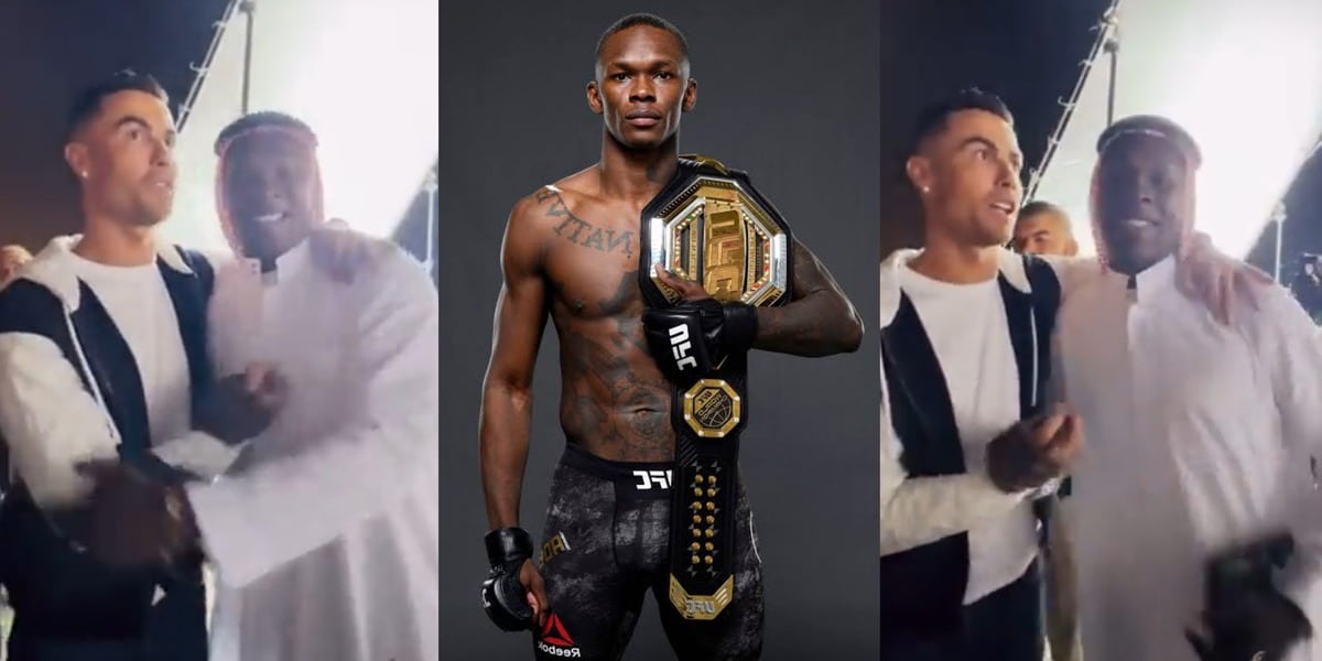 Israel Adesanya Cristiano Ronaldo drools height