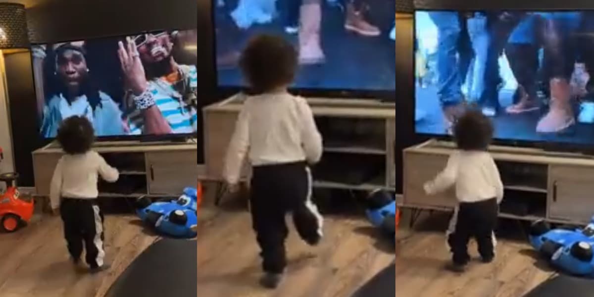 toddler stomps foot Burna Boy City Boys video