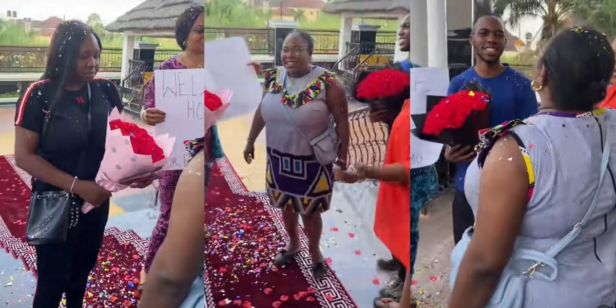 A Proud Mom Nigerian Mother Organizes Party Celebrates Son Daughter Who Just Bagged 