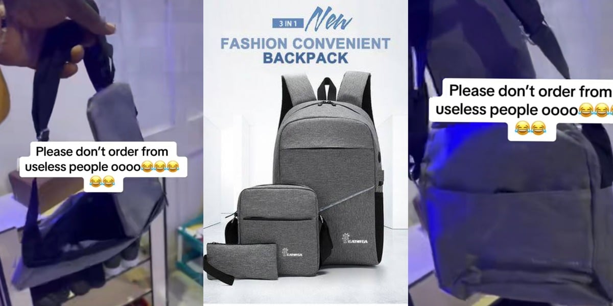 Man shows off ordered received merchant website