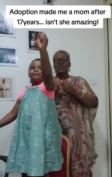 "Adoption made me a mother" - Nigerian woman over the moon as she finally has a child to call her own after 17 years of waiting