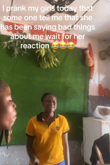 Moment lady pranks her employee with leaked voicenote of her backbiting