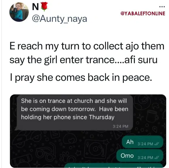 contribution leader goes into trance 