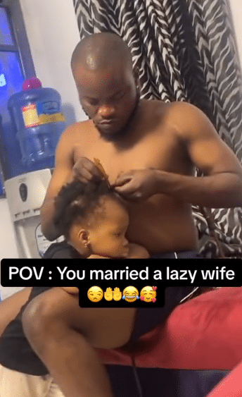 Nigerian husband showcases his domestic duties at home