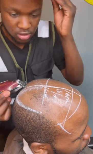 "This is impressive!" - Barber stuns many as he transforms bald man's look with artificial hair makeover,