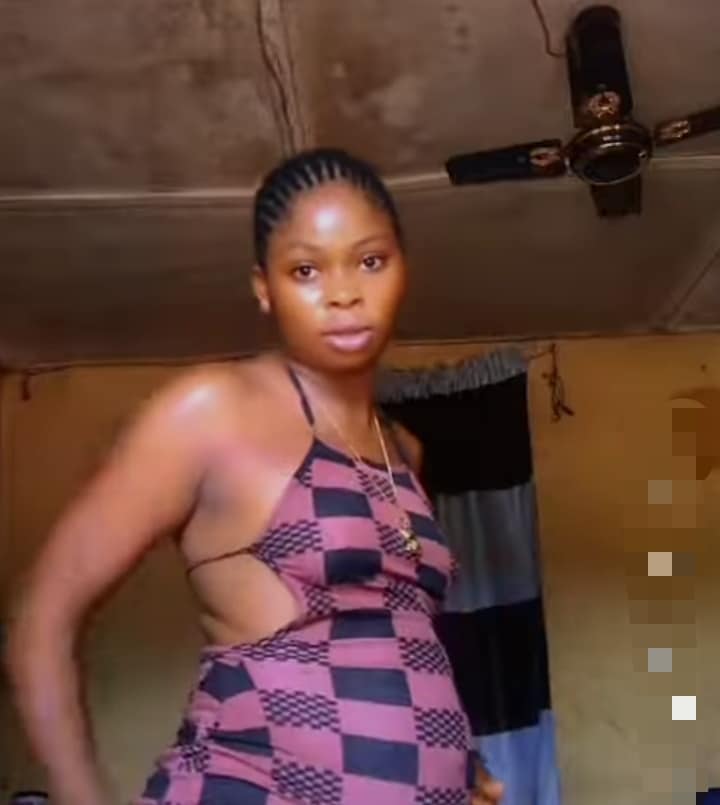 "Is she pregnant?" – Lady with Big stomach swiftly breathes in to make it flatter, video trends 