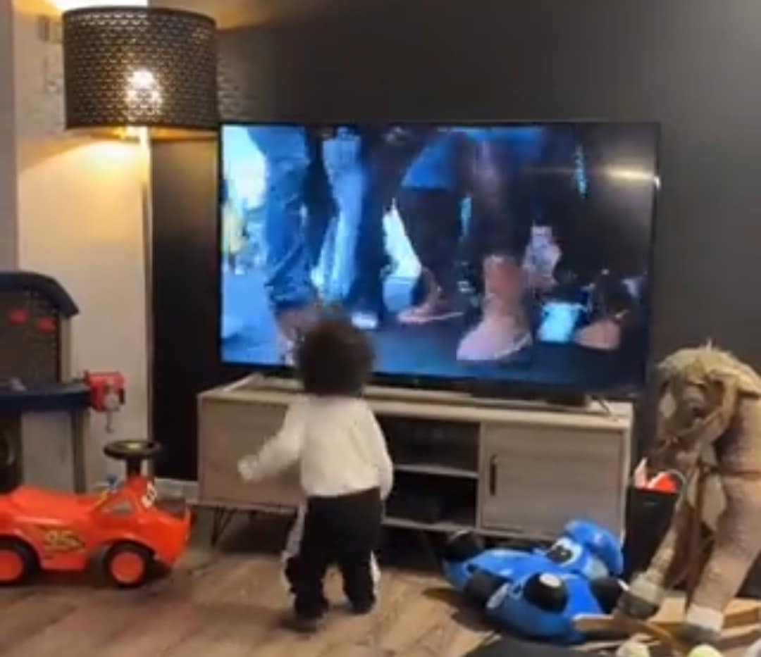 toddler stomps foot Burna Boy City Boys video