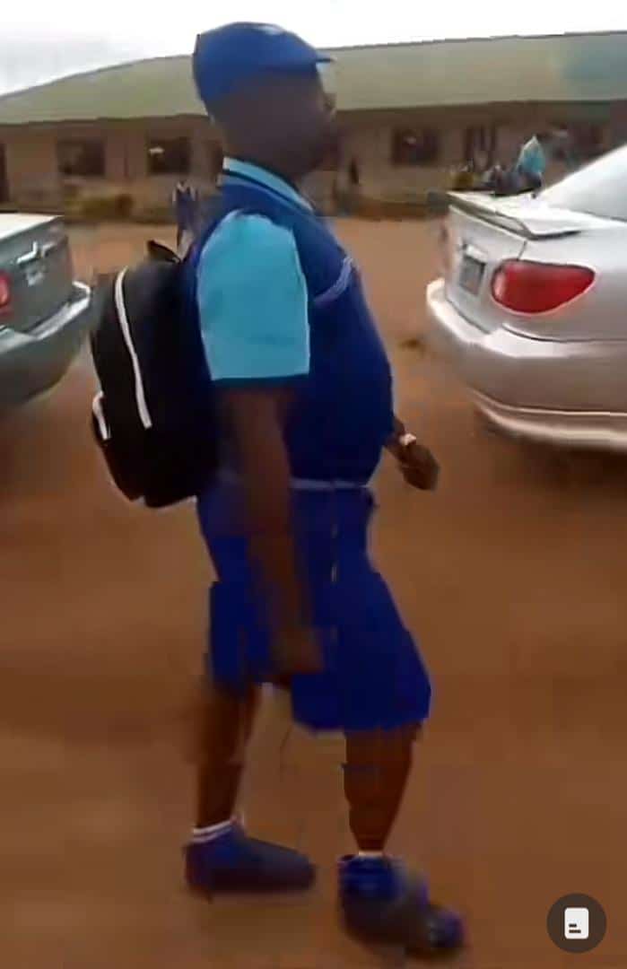 Principal causes a buzz as he arrives premises in school uniform