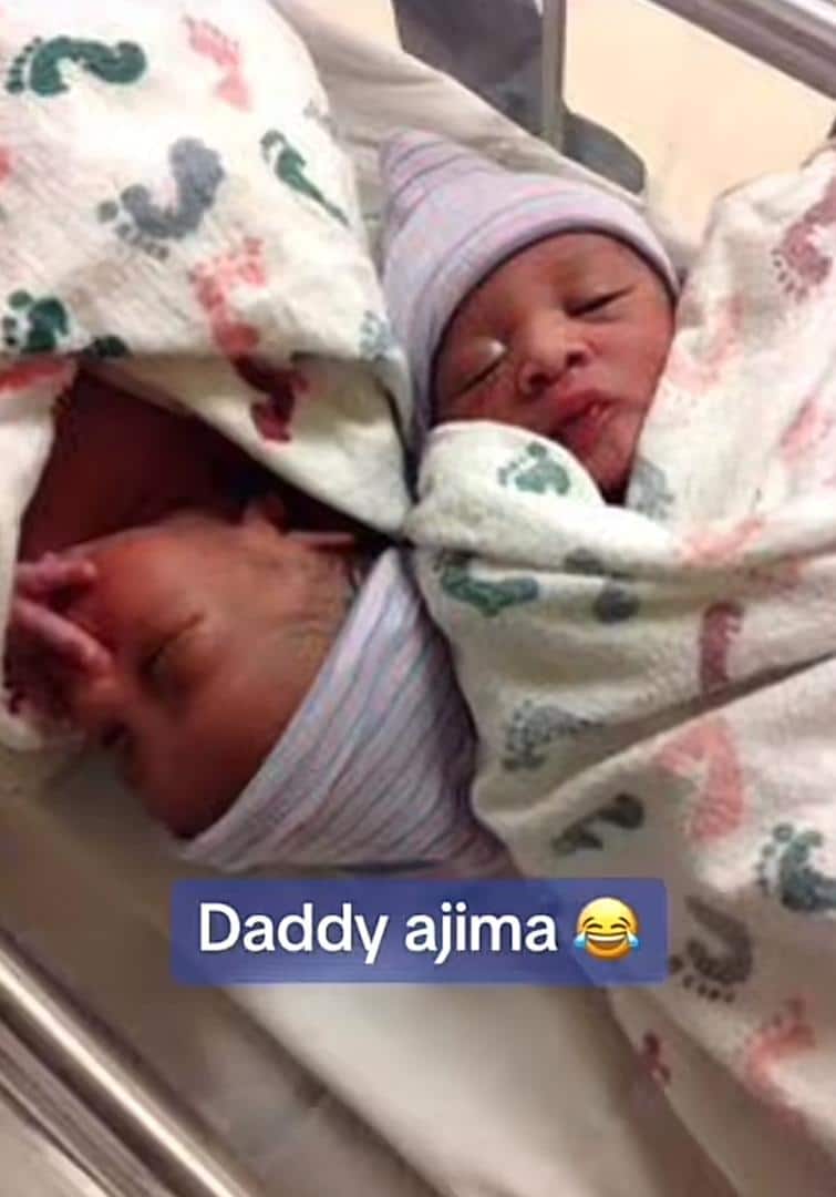 Moment lady announces giving birth to twins after hiding pregnancy from boyfriend