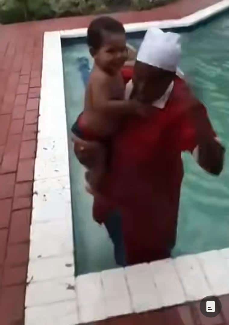 Housemaid who cannot swim dives into pool to save boss's child, receives accolades