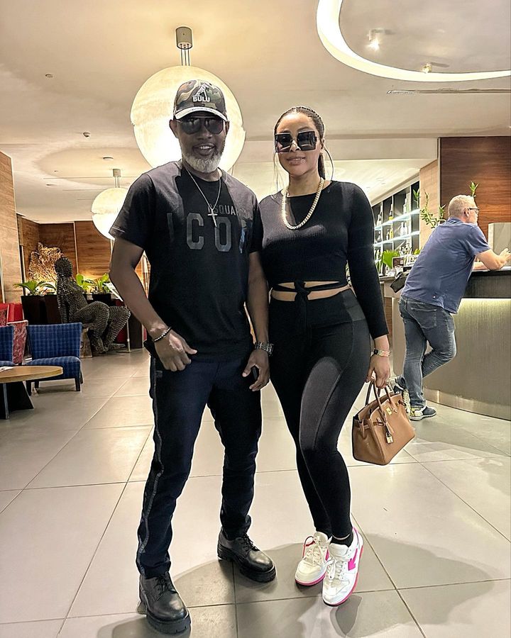 Comedian Ayo Makun with wife, Mabel