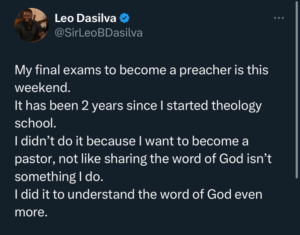 Ex-BBN star, Leo DaSilva, becomes commissioned preacher of the word of God 