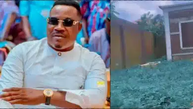 "See where they buried Murphy Afolabi, with all the money he had" - Fans visit actor's grave