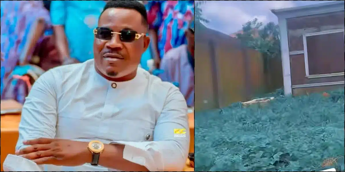 "See where they buried Murphy Afolabi, with all the money he had" - Fans visit actor's grave