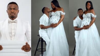 "Pregnancy made you unrecognizable" – Funnybone tells wife after she gave birth to their first child
