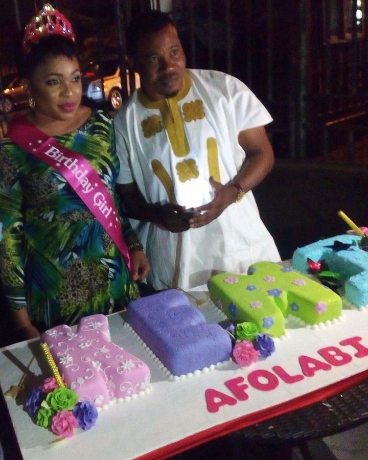 Kemi Afolabi with late Murphy Afolabi 