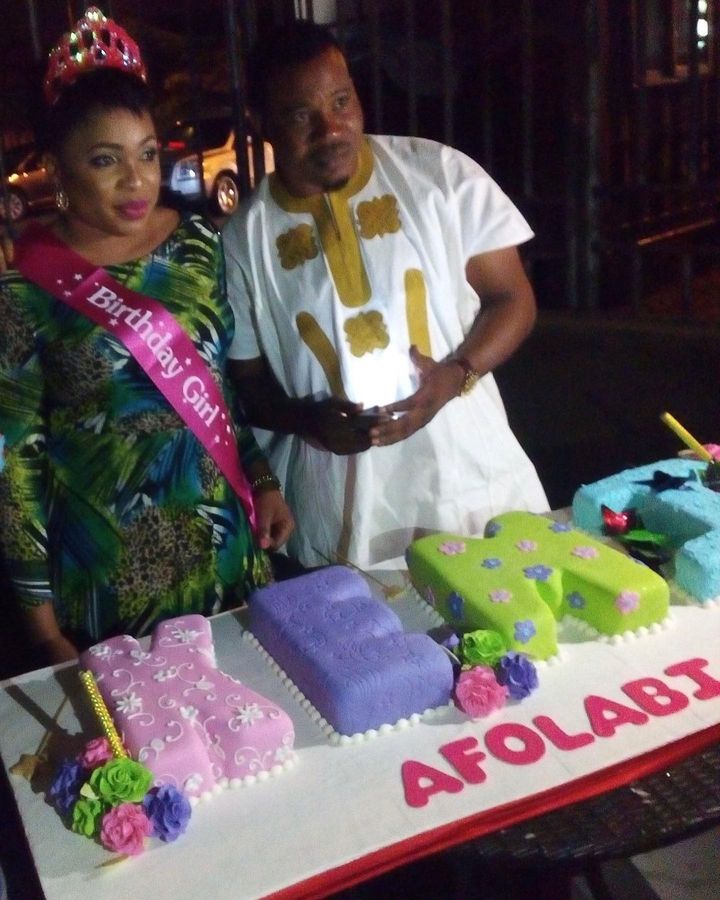 Kemi Afolabi with late Murphy Afolabi