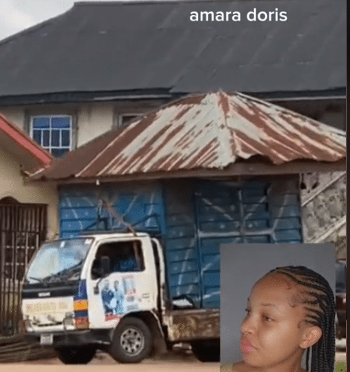 "He took it back" - Lady heartbroken as boyfriend retrieves container shop he built for her after breaking up with him