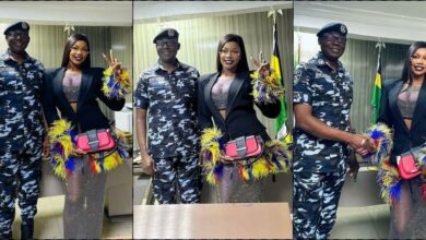 Tacha responds to criticism over outfit during meeting with Lagos State commissioner of police