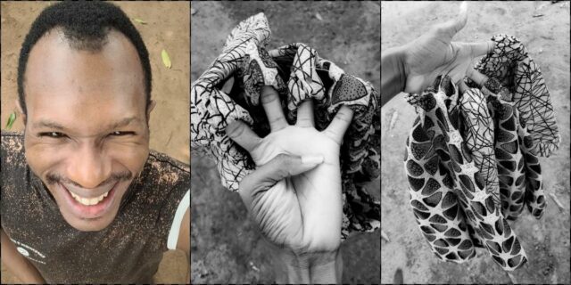 Outrage as Daniel Regha sews boxers with leftover Ankara fabric