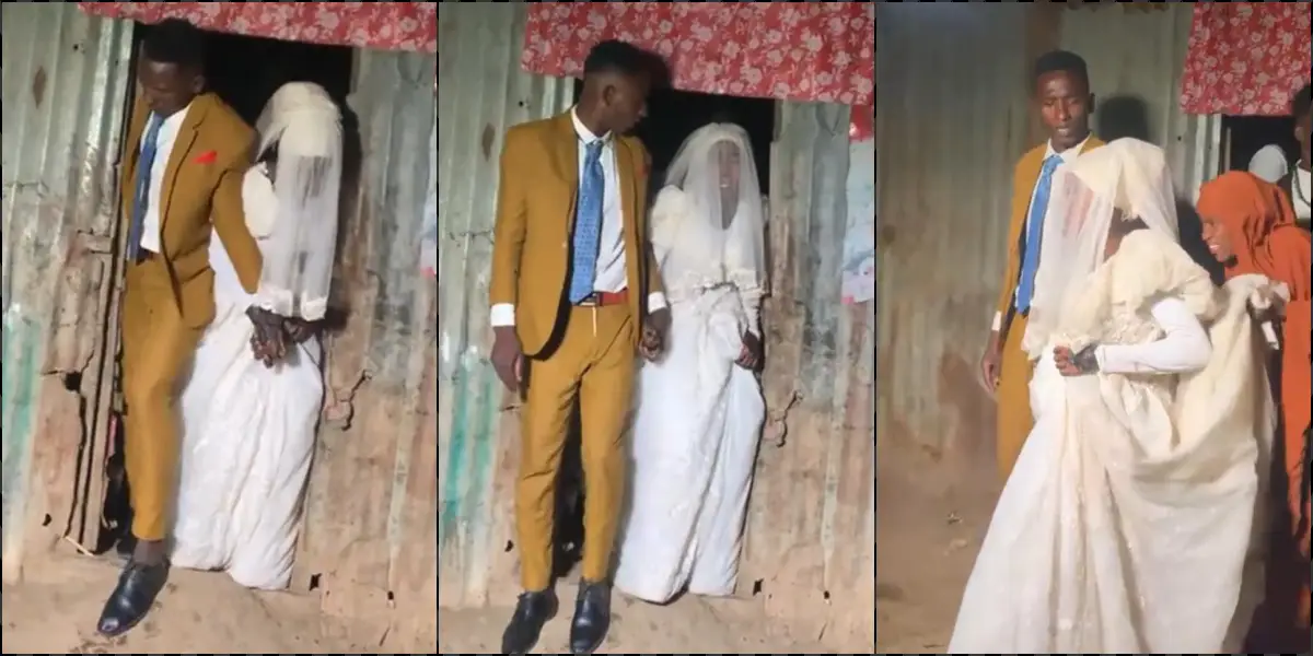 groom scolds bride on wedding day