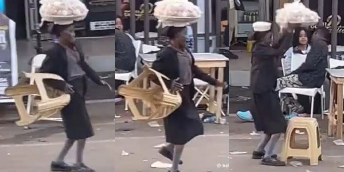 egg seller dancing
