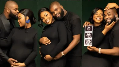 Mercy Chinwo, husband share maternity shoots after birth of baby