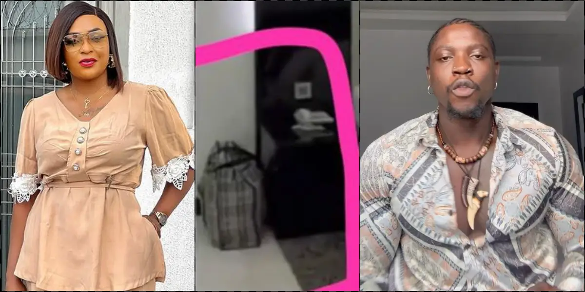 "Dem put am for hotel wey dem dey put ashawo" - Blessing CEO drags VeryDarkMan, mocks his 'Ghana-Must-Go bag'