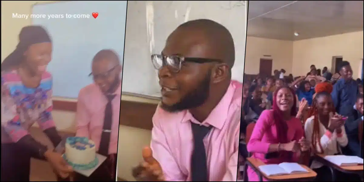 Classmates Surprise Course Rep with Heartwarming Birthday Celebration