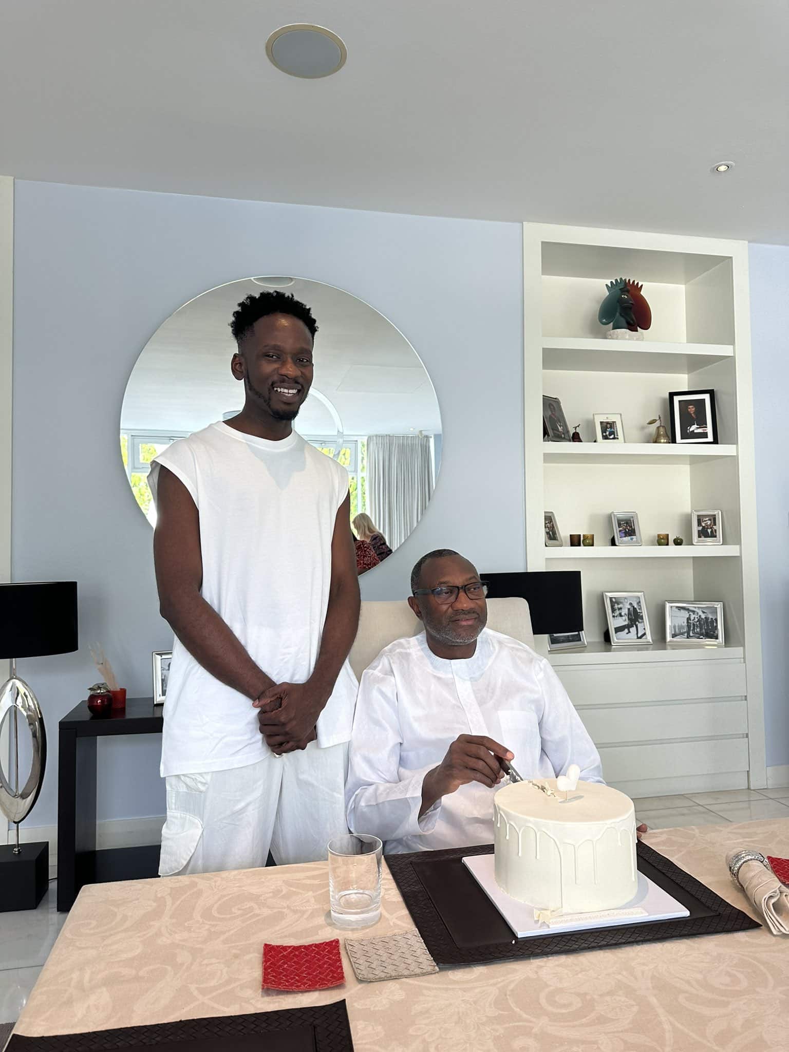 Mr Eazi and Femi Otedola