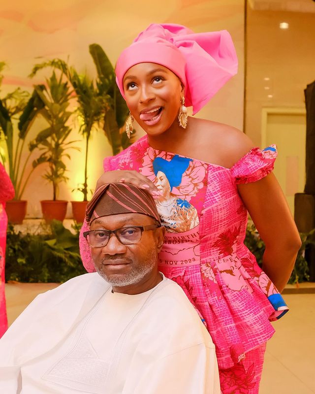 "May God give you strength to not disobey your parents" - Otedola to DJ Cuppy on 31st birthday