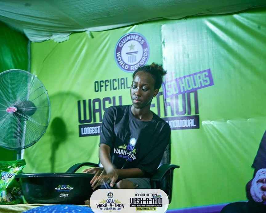 Oau student hand washing marathon hospital 