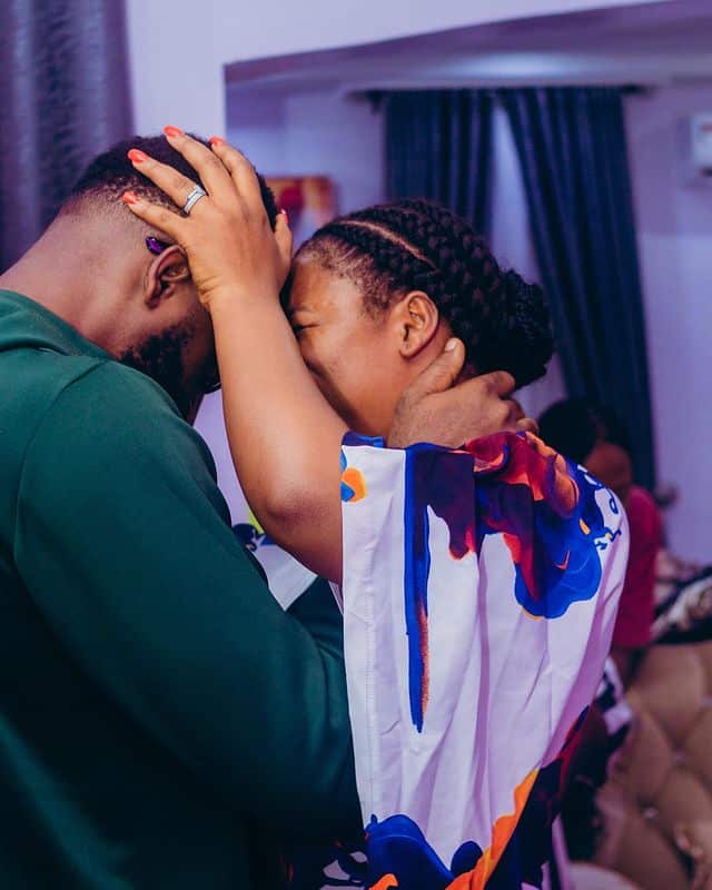 Ekene Umenwa tearfully prays for husband as he marks birthday, he responds