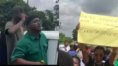 OAU Students storm EFCC office, protest release of their fellow students arrested during raid