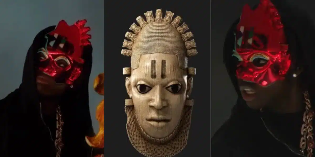 “My Ancestors bronzes sit in the museum of London so I remade mine and put Edo on the map” — Rema responds to “demonic” mask allegations