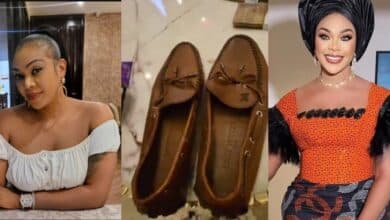 "Most beautiful thing" – Ehi Ogbegor receives praises as she gifts her gateman an expensive Louis Vuitton shoe